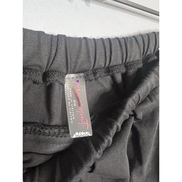 NEW Free People FP Movement Hot Shot Easy Set Medium Black Long Sleeve Shorts - Picture 9 of 10